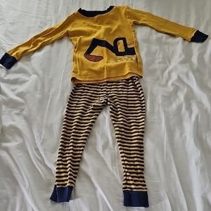 Carter's Yellow and Navy Kids Pajama Set